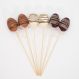 Kit 24 Ovos de Páscoa Enfeite Decorativo Chocolate com Haste