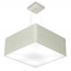 Pendente Quadrado Md-4199 Cúpula em Tecido 30-60x60cm Rústico Cinza - Bivolt