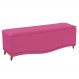 Calçadeira Estofada Yasmim 140 cm Casal Suede Pink - Amarena Móveis