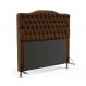 Cabeceira Estofada Pollux 195 Para Cama King Sued Marrom Aradecor