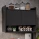 Armário Aéreo com 2 Portas Chico Preto G96 - Gran Belo