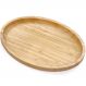 Bandeja Oval em Bambu 28cm Plasvale Prato Travessa para Servir Porções Petiscos