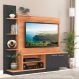 Estante para Home Theater e TV até 55 Polegadas Havana 2 PT Cinamomo e Grafite