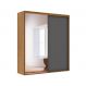 Image of Guarda-Roupa Casal Inovatto 100% MDF 2 Portas 6 Gavetas Freijó e Titânio MO895CL35YTWMOB