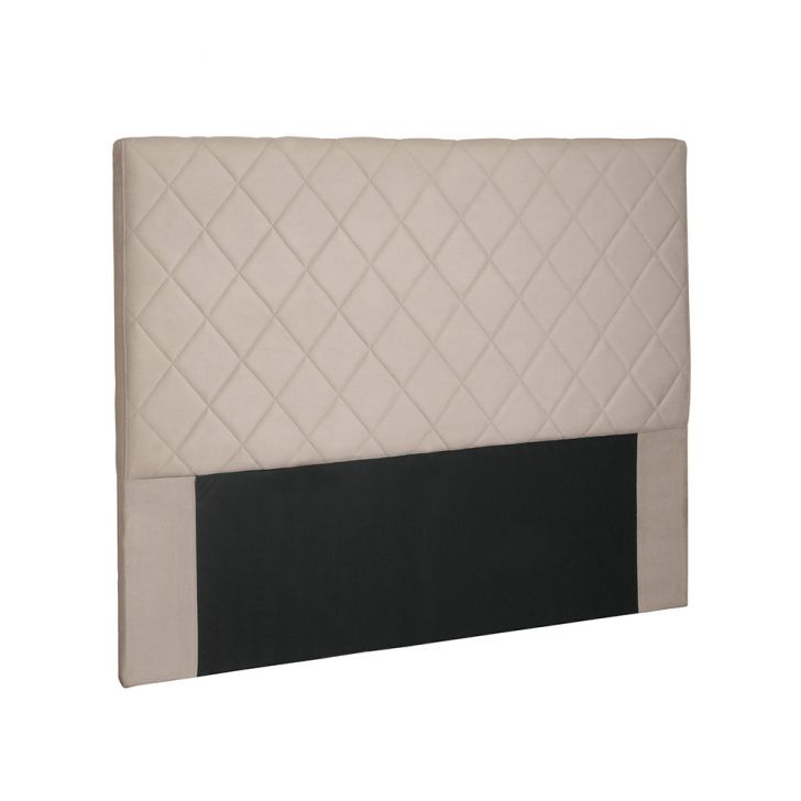 Cabeceira Dubai Para Cama Box Casal 140 cm Suede Bege - D'Rossi