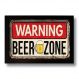 Quadro Decorativo Vintage Beer Zone 33x43 cm