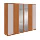 Image of Guarda-Roupa Casal com Espelho Ollie sem Pés Ollie 6 Portas 6 Gavetas Amêndoa e Off White MO895CL35FJWMOB