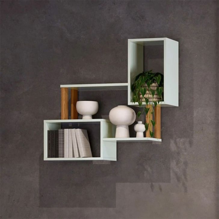 Nicho Lanes 100% MDF Off White e Freijó