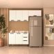 Cozinha Completa com Tampo Meena 6 Portas 3 Gavetas Branca