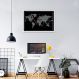 Quadro Mapa Mundi do Investidor 43x30 Caixa Branco