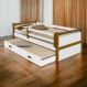 Cama Infantil Diana Branco/Mel c/ Aux, e 02 Colchões