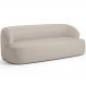 Sofá 2 Lugares Curvo Orgânico Para Sala Living 150cm Barolo L06 Linho Bege - Lyam Decor