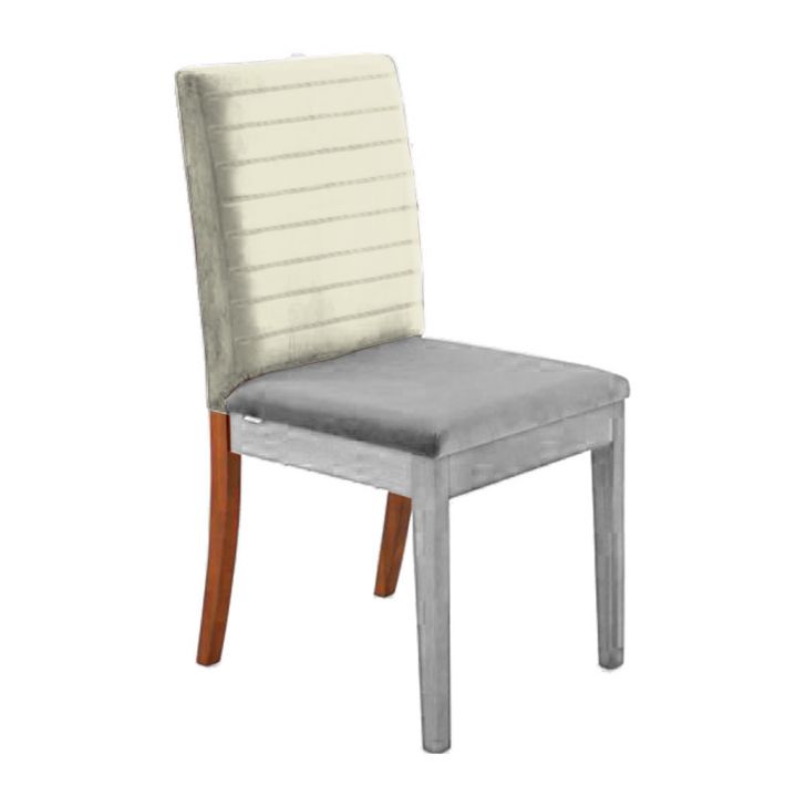 Encosto Matelassê Iguatemi Madeira Maciça Avelã  Linho Cru