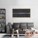Quadro Preto Linha Minimalista 86x43 Caixa Marfim