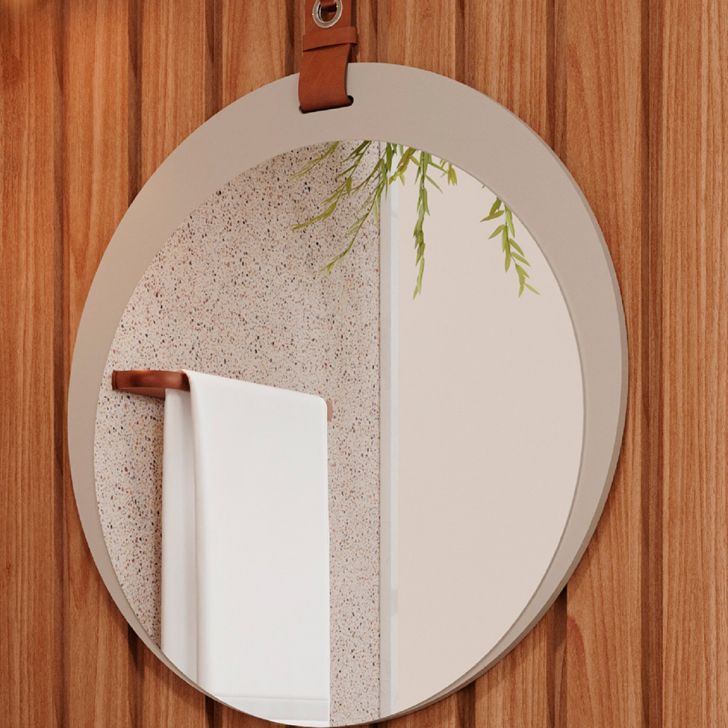 Espelho Decorativo Lua 60x60cm Capuccino