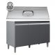 Balcão de Cozinha Com Pia Inox 120cm 3 Portas Manu Cinza - AJL Móveis