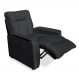 Poltrona do Papai Reclinável Manual Comfort Veludo Cinza Escuro - Montanaris Decor