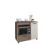 Balcão Armario Off White Para Cooktop 4 Bocas Moderno Espaçoso com Gavetas Mp