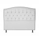 Cabeceira Casal Queen 160cm Para Cama Box Diana Suede Branco - DS Estofados