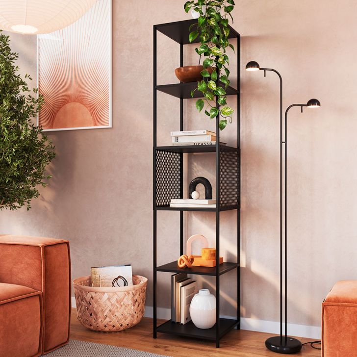 Estante Paricel Preta 40 cm