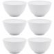 Conjunto 6 Bowls de Melamina Brancas Basic Lyor Cumbucas par