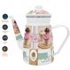 Bule Esmaltado Com Indução Cake Premium Chá Café 1,2 Litros
