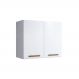 Armário Aéreo Cristal 2 Portas Branco Arte Móveis