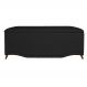 Calçadeira Recamier Baú Casal Queen 160cm Greta Suede Preto - DS Estofados