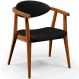 Poltrona Decorativa Para Sala de Estar Jantar Cecília L02 Couríssimo Preto - Lyam Decor