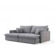 Image of Sofá Retrátil Sem Caixa 3 lugares Solomons Linho Cinza 214 cm MO173UP35GMEMOB