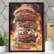 Quadro Decorativo Lanche Gigante-24x34Cm
