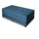 Puff Cama Casal Dobravel Com Rodízios Lindecor cor Azul