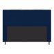 Cabeceira Estofada Dama 140 cm Casal Com Botonê Suede Azul Marinho - Amarena Móveis