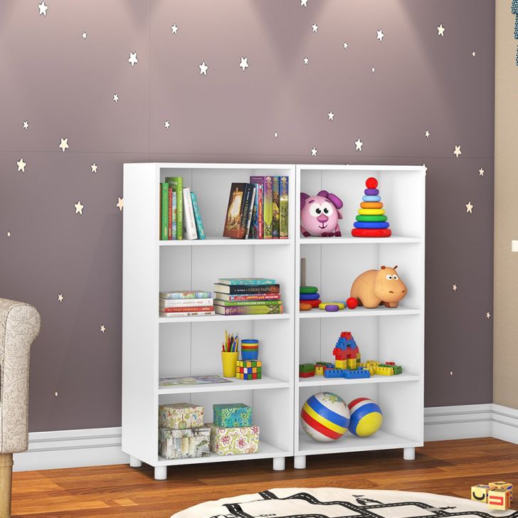 Conjunto com 2 Estantes Helena Branco