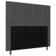 Cabeceira Cama Box Casal Nala 140cm Suede Cinza - Desk Design