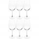 Jogo 6 Taças de Vidro para Vinho Tinto 420ml Lyor Degustação Branco Rose Gourmet
