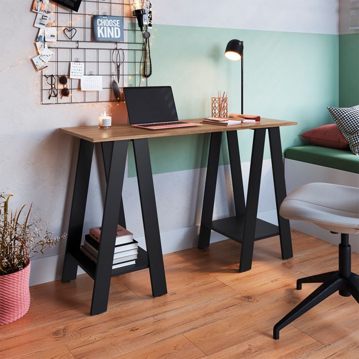 Escrivaninha Pala Preta e Mel