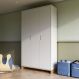 Image of Guarda-Roupa Solteiro Cubo 3 Portas 2 Gavetas Branco e Platano MO895CL25HESMOB