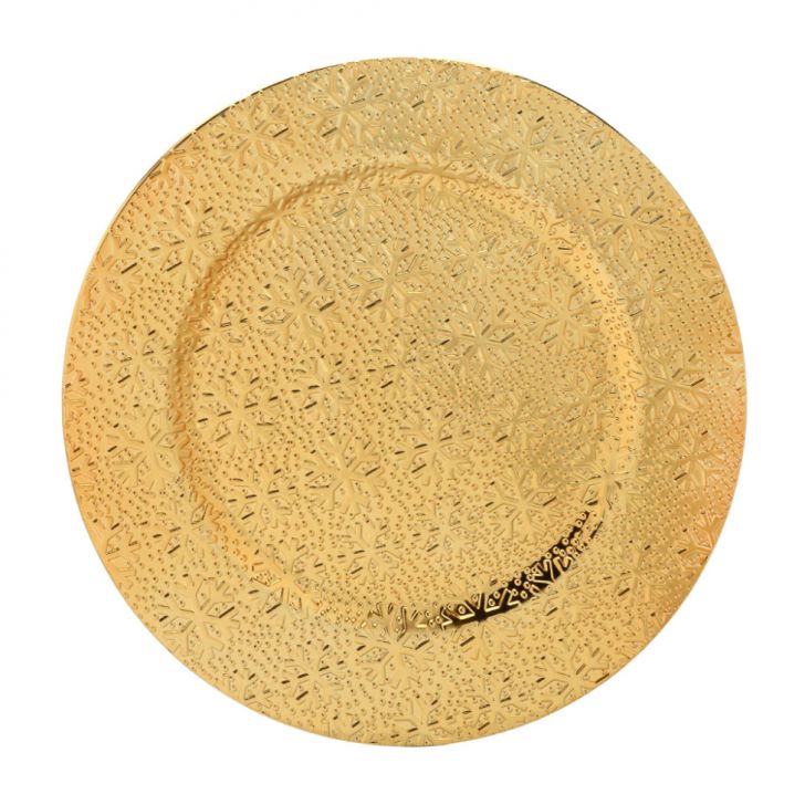 Sousplat Espressione Neve Dourado