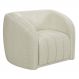 Poltrona Decorativa Para Sala De Estar Lazio M03 Bouclê Bege Claro - Lyam Decor