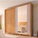 Image of Guarda-Roupa Casal com Espelho Moviment 2 Portas 4 Gavetas Buriti e Fendi MO895CL25WJUMOB