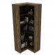 Estante de Canto Para Escritório E Home Office 4 Prateleiras Brandon 171x68cm T01 Nogal - Lyam Decor