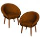 2 Poltronas Decorativa Corino Moderna para Sala de Estar Recepção Reforçada MOBLAN decor