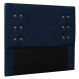 Cabeceira King 1,95m Genova Suede Azul Marinho - Pallazio
