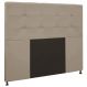 Cabeceira Casal 1,40m Zurique Suede Bege - Pallazio
