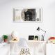 Quadro Dinheiro Nota Euro 60x30 Filete Branco