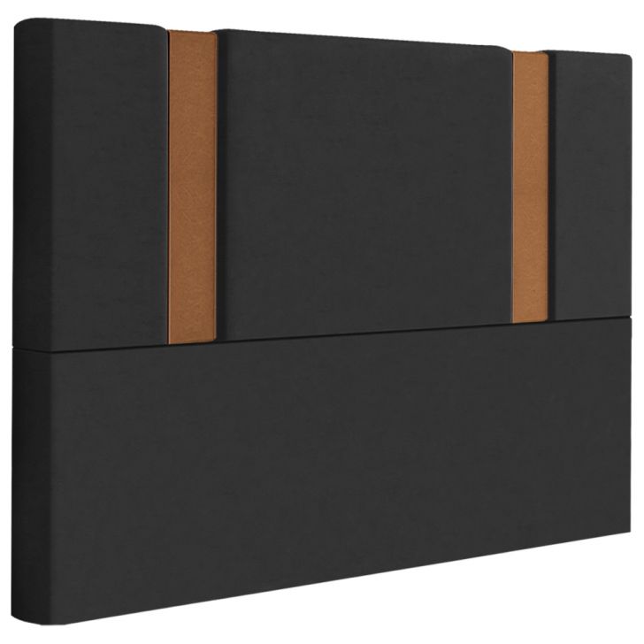 Cabeceira Queen 158 cm Veron Veludo Preto Soon