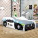 Cama Carro Happy Police Joy Preto Solteiro Com Colchão
