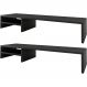Kit 02 Suportes Para Monitor Stand Home Office Lap 90 cm L03 Preto - Lyam
