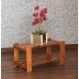 Mesa de Centro 60 x 30 cm Madeira de Demolição Ripada Natural